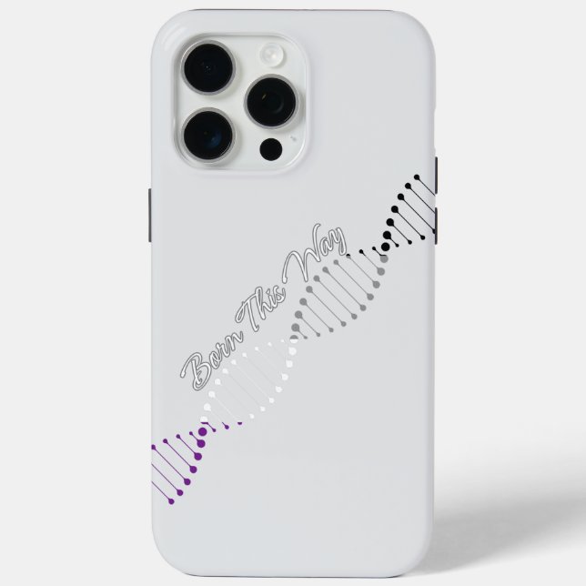 Born This Way ACE - Asexual Pride DNA  Case-Mate iPhone Case (Back)