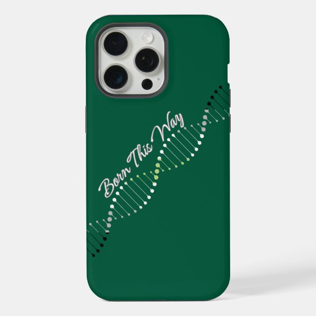 Born This Way - Agender Pride DNA  iPhone Case (Back)