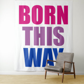 Born This Way Bisexual Bi Pride LGBTQ Tapestry