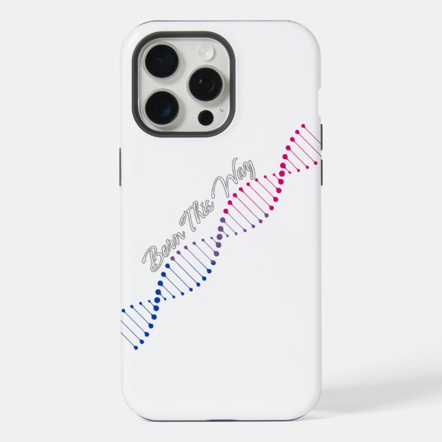 Born This Way Bisexual - Bisexual Pride DNA  iPhone Case (Back)
