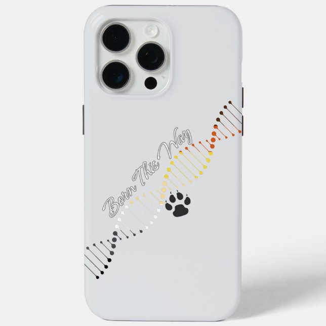 Born This Way Gay Bear - Bear Pride DNA  Case-Mate iPhone Case (Back)