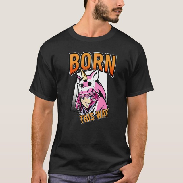 Born This Way Lesbianlove Femme Lgbt T-Shirt (Front)