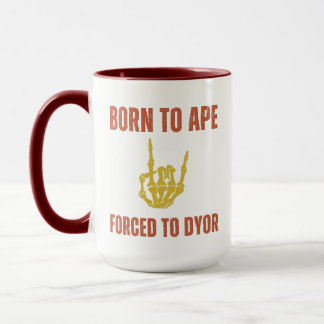 Born to APE Forced to DYOR | Funny Crypto Humour Mug