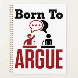 Born to Argue Debate Team Debater Planner