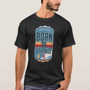 Born To Balance Slacklining Vintage Distressed Ath T-Shirt