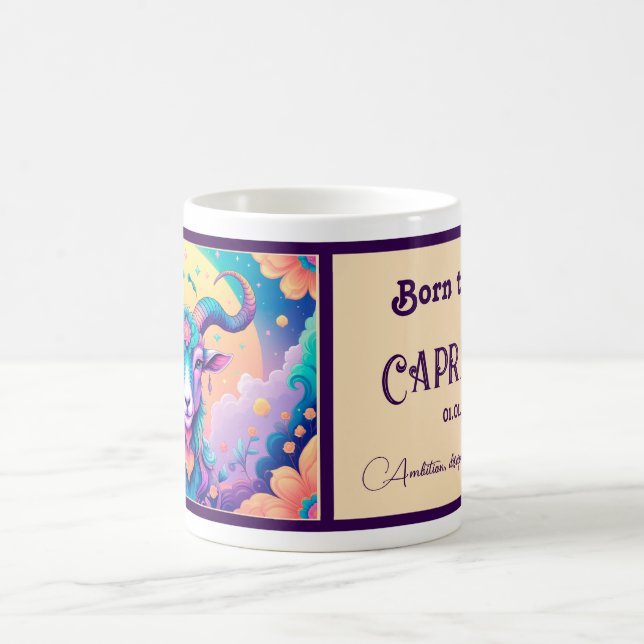 Born to be a Capricorn Coffee Mug (Center)