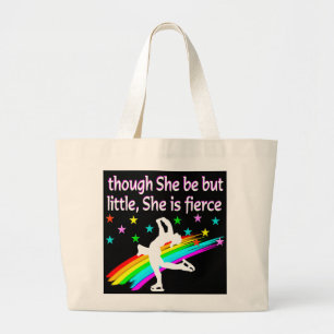 BORN TO BE A FIGURE SKATING CHAMPION LARGE TOTE BAG