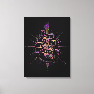 Born to be a Rock Star Canvas Print