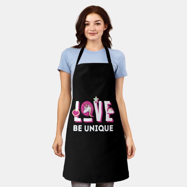 Born to Be a Unicorn Magical Fantasy Animal        Apron (Worn)
