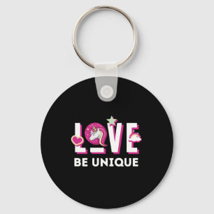 Born to Be a Unicorn Magical Fantasy Animal Key Ring