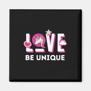 Born to Be a Unicorn Magical Fantasy Animal Magnet