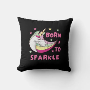 Born to Be a Unicorn Magical Sparkle Cushion