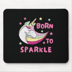 Born to Be a Unicorn Magical Sparkle Mouse Mat