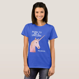 Born to Be a Unicorn Statue Head and Magical T-Shirt