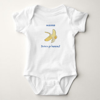 Born to be Banana Customisable Baby Bodysuit