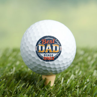 Born to Be Dad – Personalised Year Golf Balls