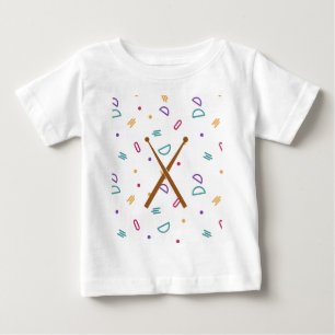 born to be drummer baby T-Shirt