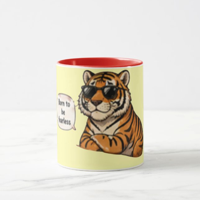 Born To Be Fearless | Inspirational Coffee Mug (Center)