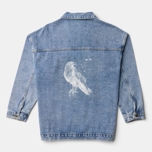 Born to be free denim jacket (Back)