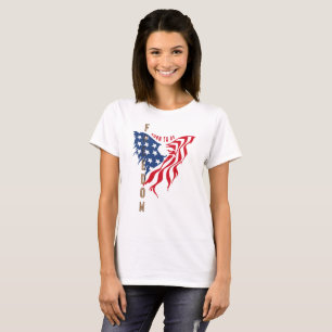 Born to Be Free Patriotic Eagle Women's T-Shirt