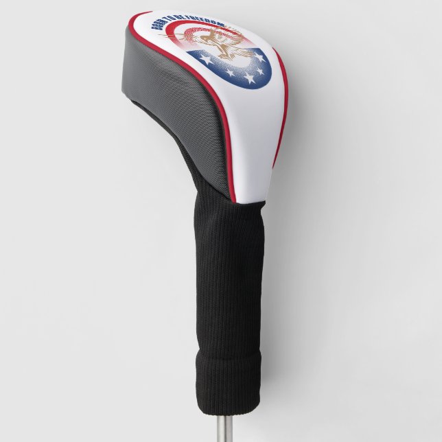 Born To Be Freedom |  Golf Driver Head Cover (Angled)