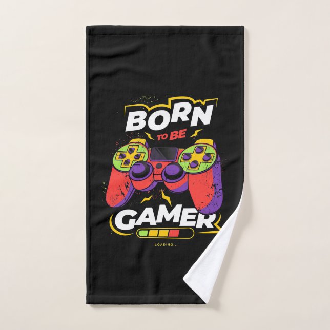 Born To Be Gamer Hand Towel (Hand Towel)