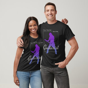 Born To Be Guitarist for Musicians and Band Member T-Shirt