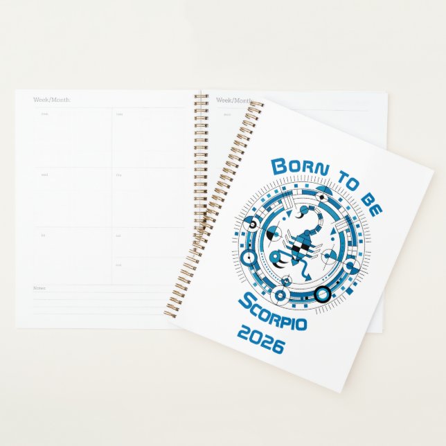 Born to be Scorpio Planner (Display)