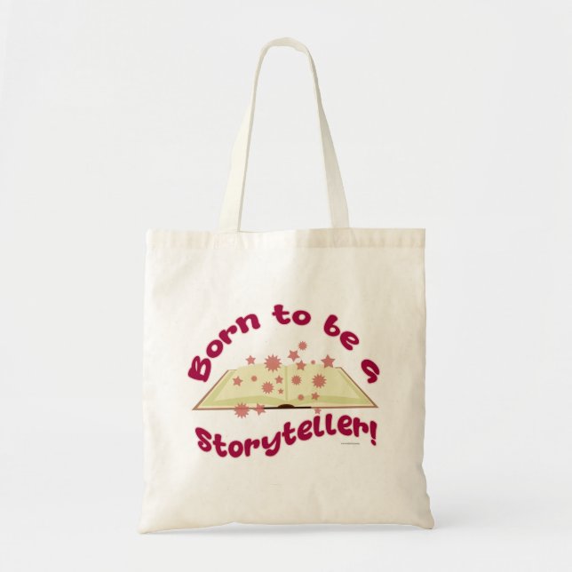 Born To Be Storyteller Writing Epic Logo Art Tote Bag (Front)