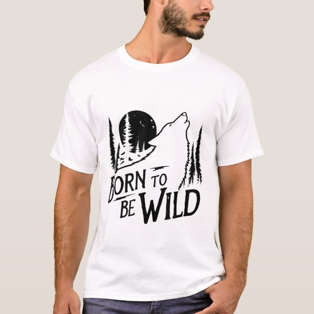 Born to be wild adventure lover men's T-Shirt (Front)