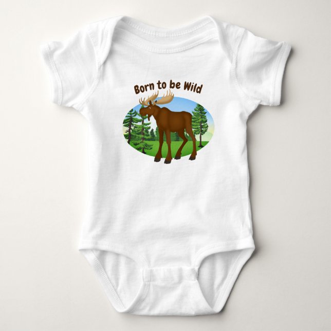Born to be Wild - Baby Bodysuit (Front)