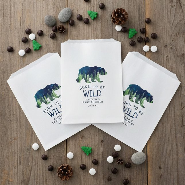 Born To Be Wild Baby Shower Favour Bags (Creator Uploaded)