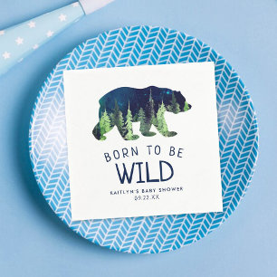 Born To Be Wild Baby Shower Napkin