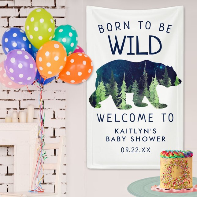 Born To Be Wild Baby Shower Welcome Banner (Creator Uploaded)