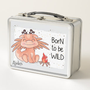 Born to be Wild Dinosaur  Metal Lunch Box