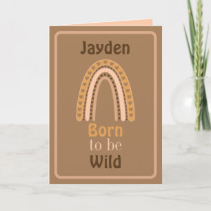 Born to be Wild Folded Greeting Card