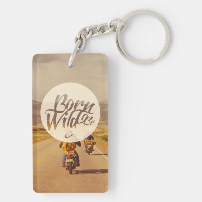 Born to be wild key ring (Back)