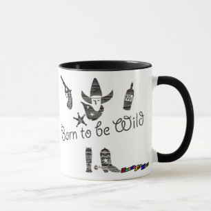 Born to be Wild - mug - wood