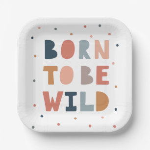 Born to be Wild Paper Plate
