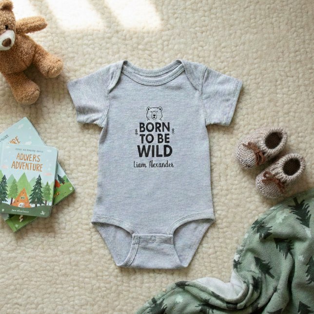 Born To Be Wild  Personalized Baby Bodysuit (Creator Uploaded)