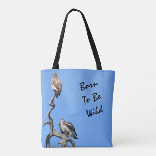 Born To Be Wild, Red Tail Hawk Tote Bag