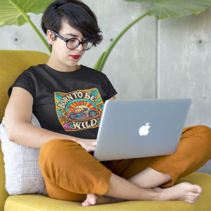 Born to Be Wild Retro Biker  T-Shirt