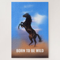 Born To Be Wild Running Horse Inspirational Quote