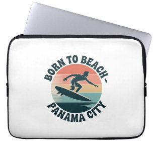 Born to Beach Panama City Laptop Sleeve