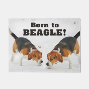 Born To Beagle Doormat