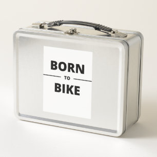 BORN TO BIKE METAL LUNCH BOX