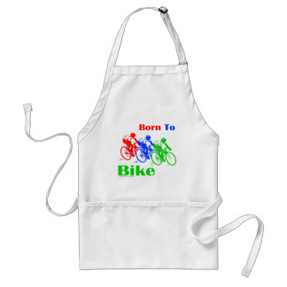 BORN TO BIKE T-SHIRTS AND GIFTS STANDARD APRON