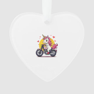 Born To Bike Unicorn I Motorcycle Fan Biker Fun Ta Ornament