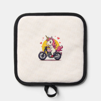 Born To Bike Unicorn I Motorcycle Fan Biker Fun Ta Pot Holder