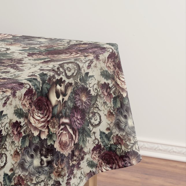 Born to Bloom – Gothic Victorian Medium Pattern Tablecloth (In Situ)